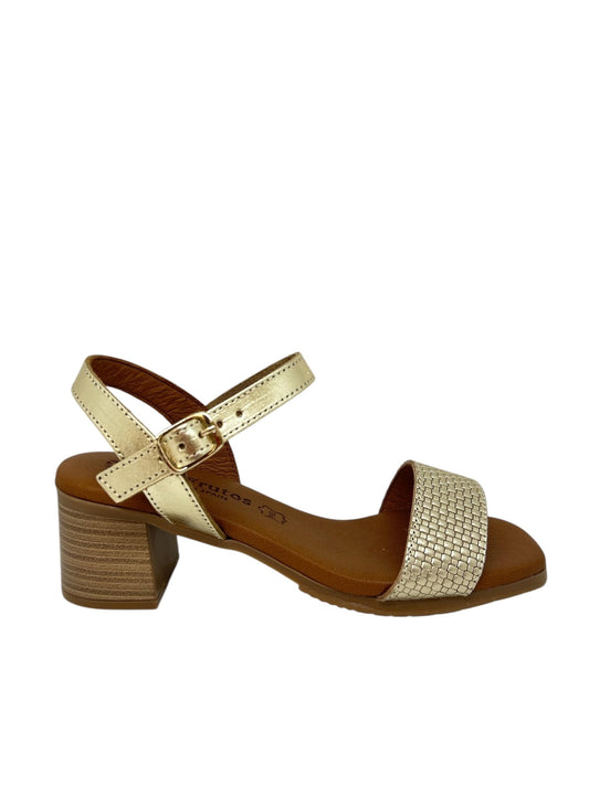 Sandales / Nu Pieds adulte EVA FRUTOS 3490 Doré Sandales Nu-pieds