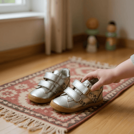 Chaussures Basses/Baskets/Sneakers BELLAMY MINNIE Or Léo Chaussures Premiers Pas