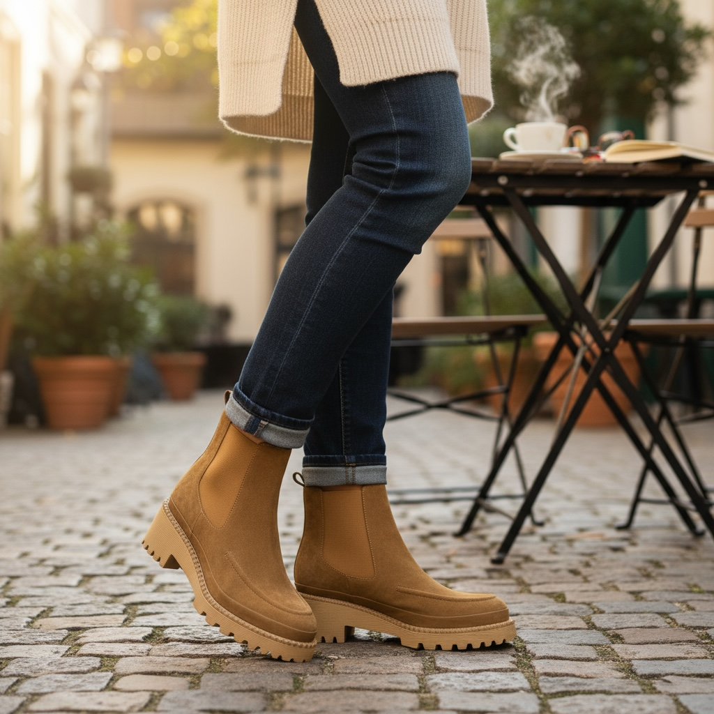 FUGITIVE BOGOTA Chamois Bottines