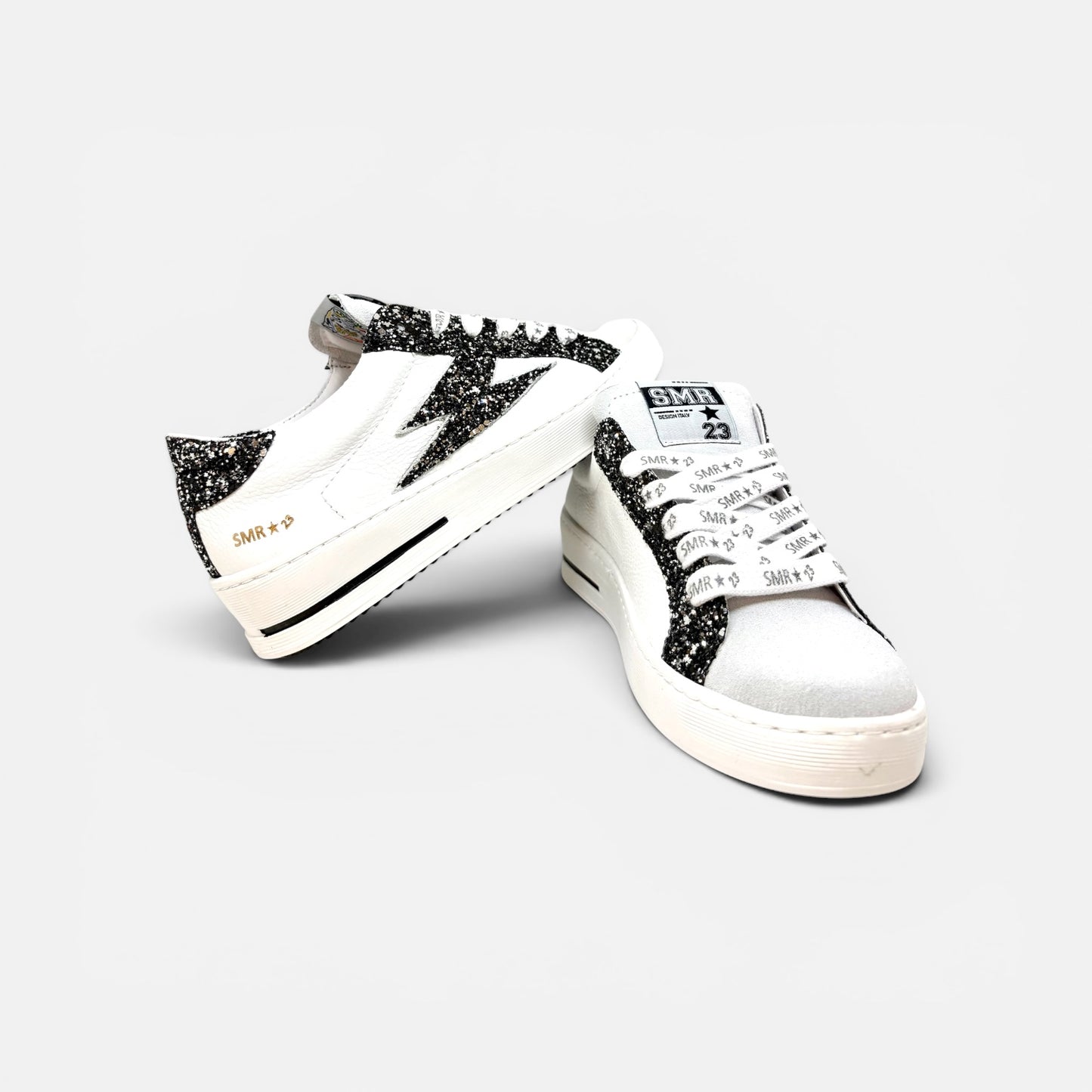 SMR Semerdjian MAYA Blanc noir Sneakers Baskets adulte