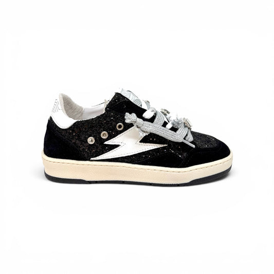 SMR Semerdjian DANY Glitter Black Sneakers Baskets adulte