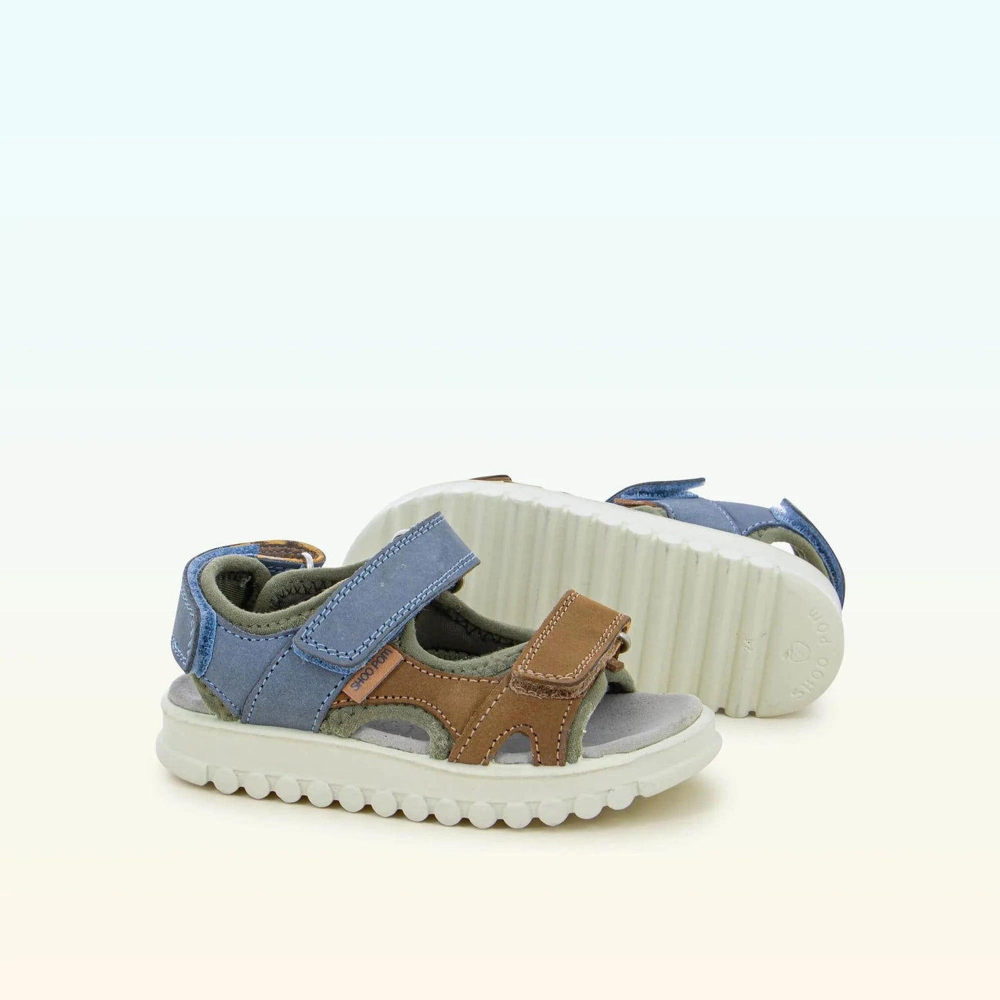 Sandales / Nu Pieds SHOO POM ROLLY BOY SCRATCH Camel Sandales