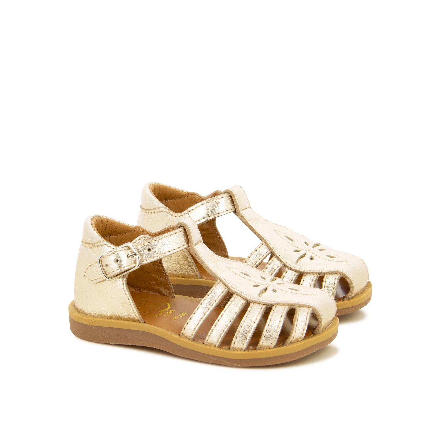 POM D'API POPPY PERFO Platine Sandales Nu Pieds