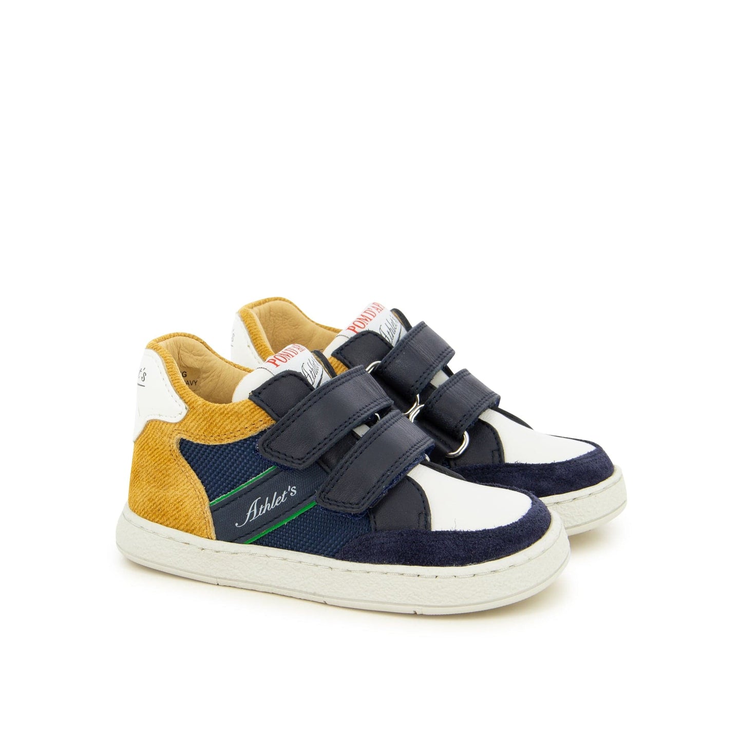 Chaussures Hautes/Botillons POM D'API MOUSSE EASY RACING Crème Marine chaussures