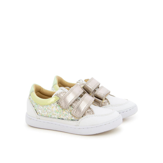 Chaussures Basses/Baskets/Sneakers SHOO POM PLAY CO SCRATCH Glitter white Chaussures Basses/Baskets/Sneakers