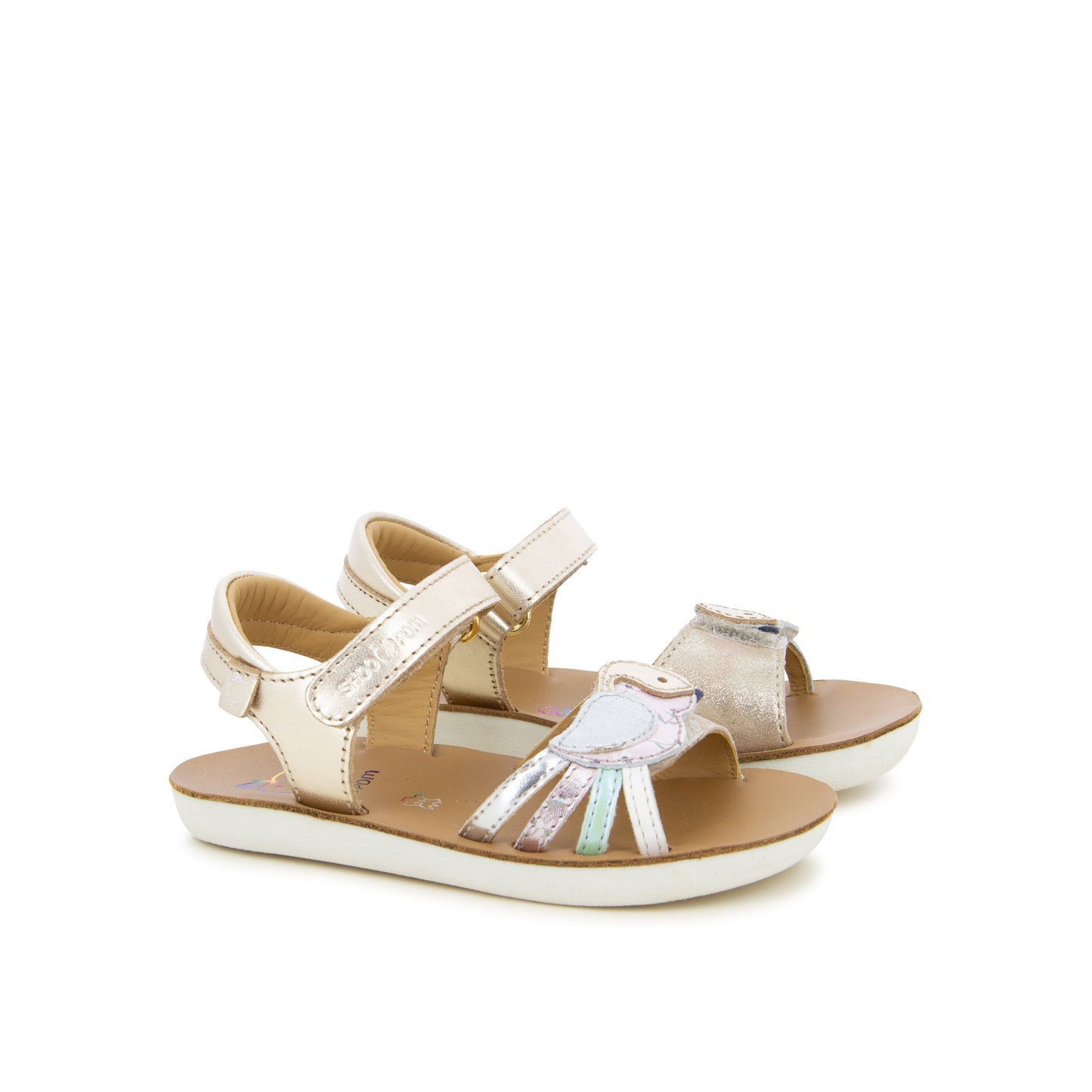 SHOO POM GOA PIOU platine Sandales Nu Pieds
