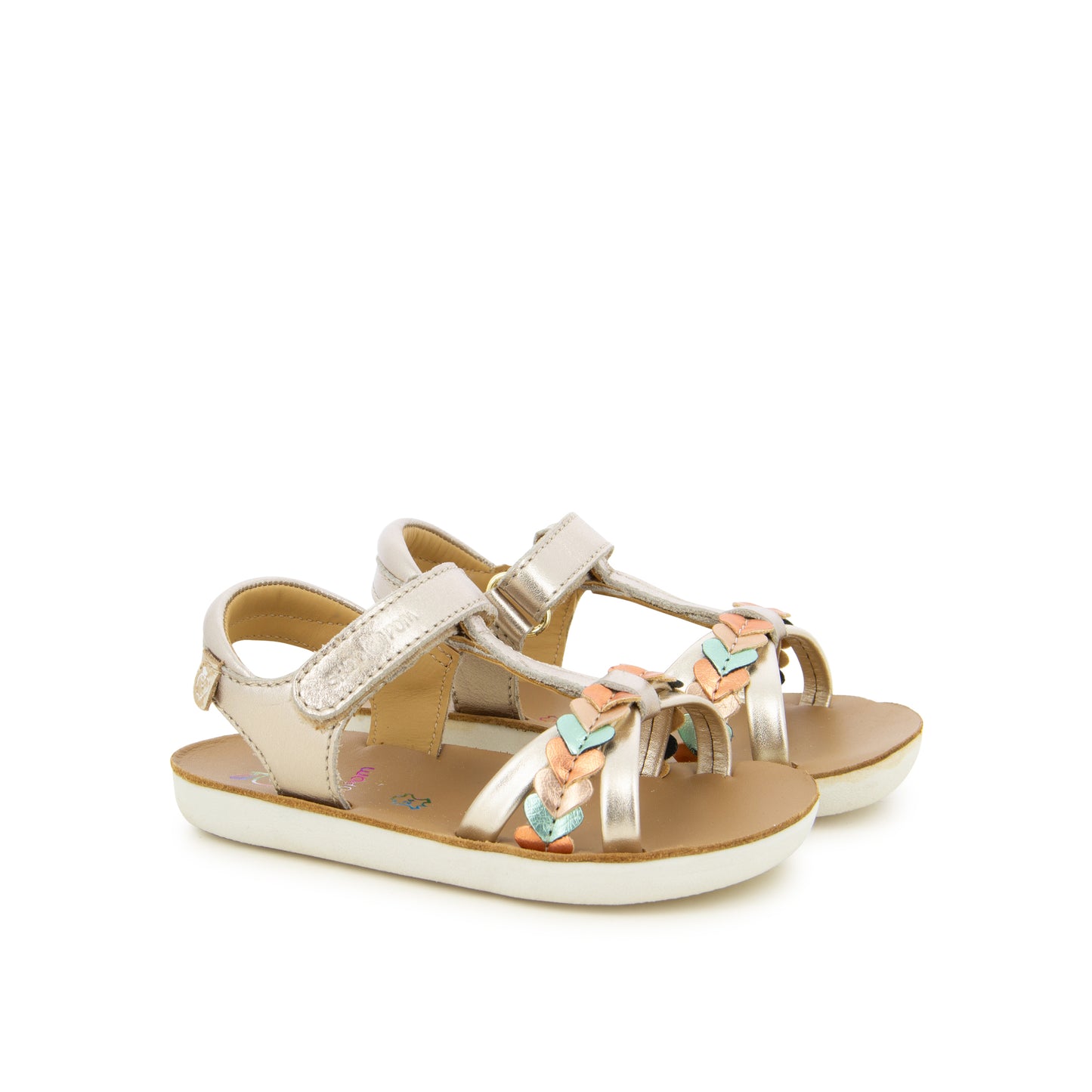 SHOO POM GOA TRESSE Bronze Sandales Nu Pieds