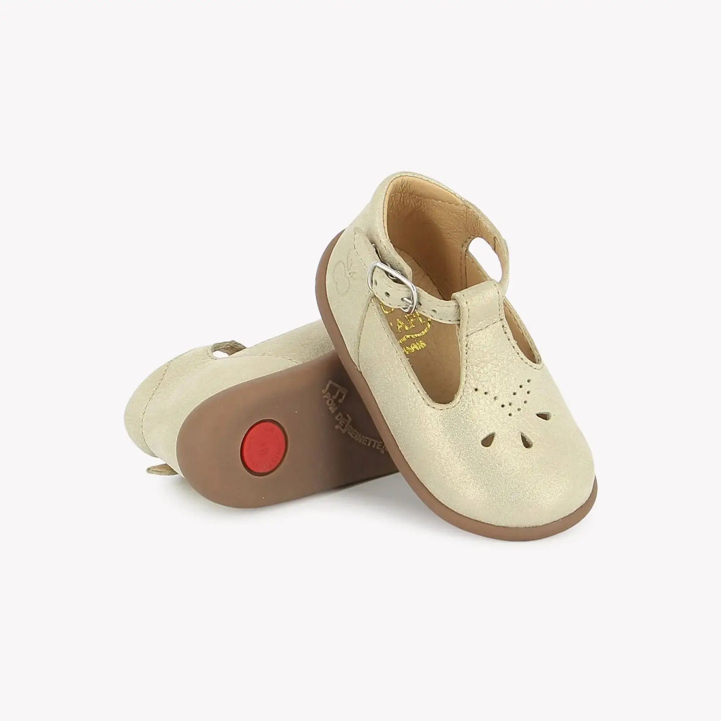 POM D'API STAND UP SALOME Platine chaussures salomés babies