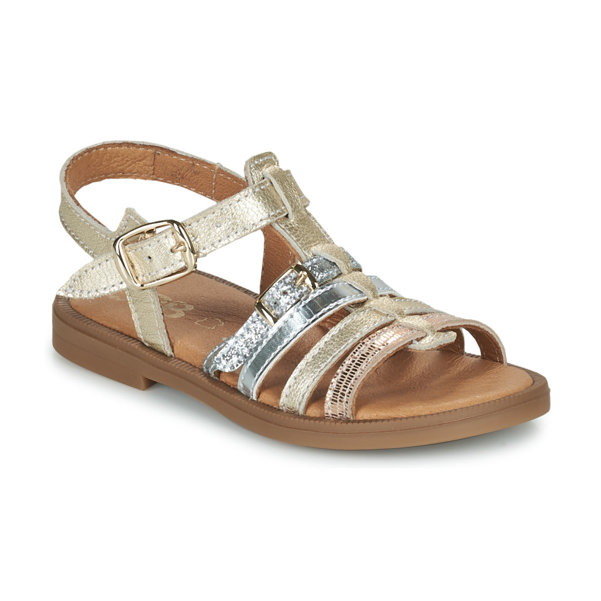 GBB BANGKOK Or Multi Sandales Nu-Pieds