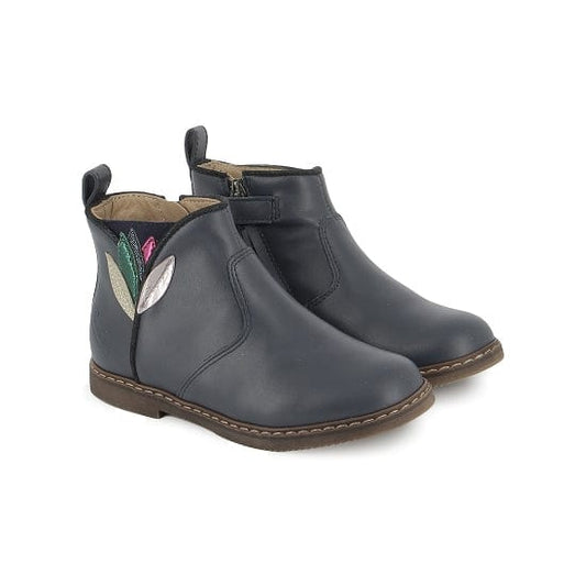 boots/bottines POM D'API CITY FLORA Marine bottines