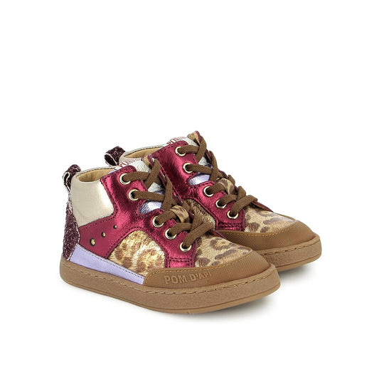 Chaussures Hautes/Botillons POM D'API MOUSSE BUMP Léo Fuschia bottillons