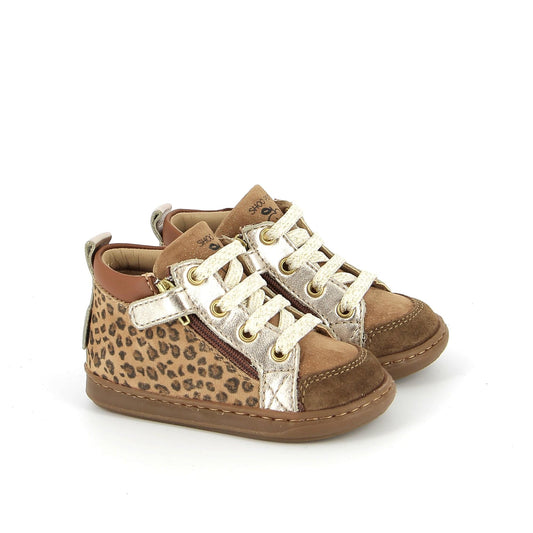 Chaussures hautes/Botillons SHOO POM BOUBA BI ZIP Léopard bottillons