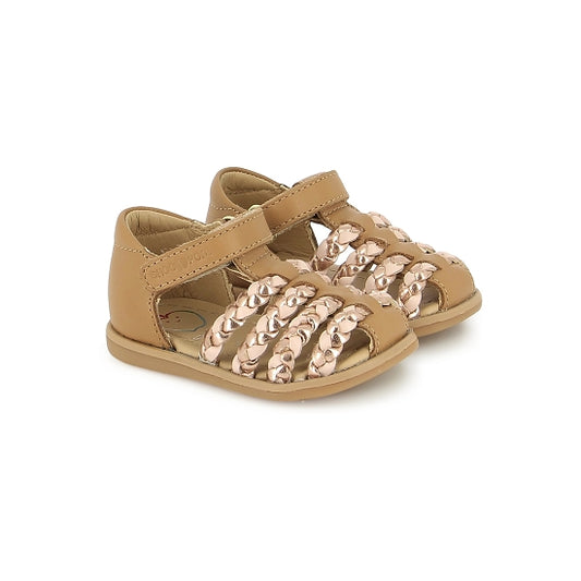 SHOO POM TITY WOWO Camel Sandales Nu Pieds