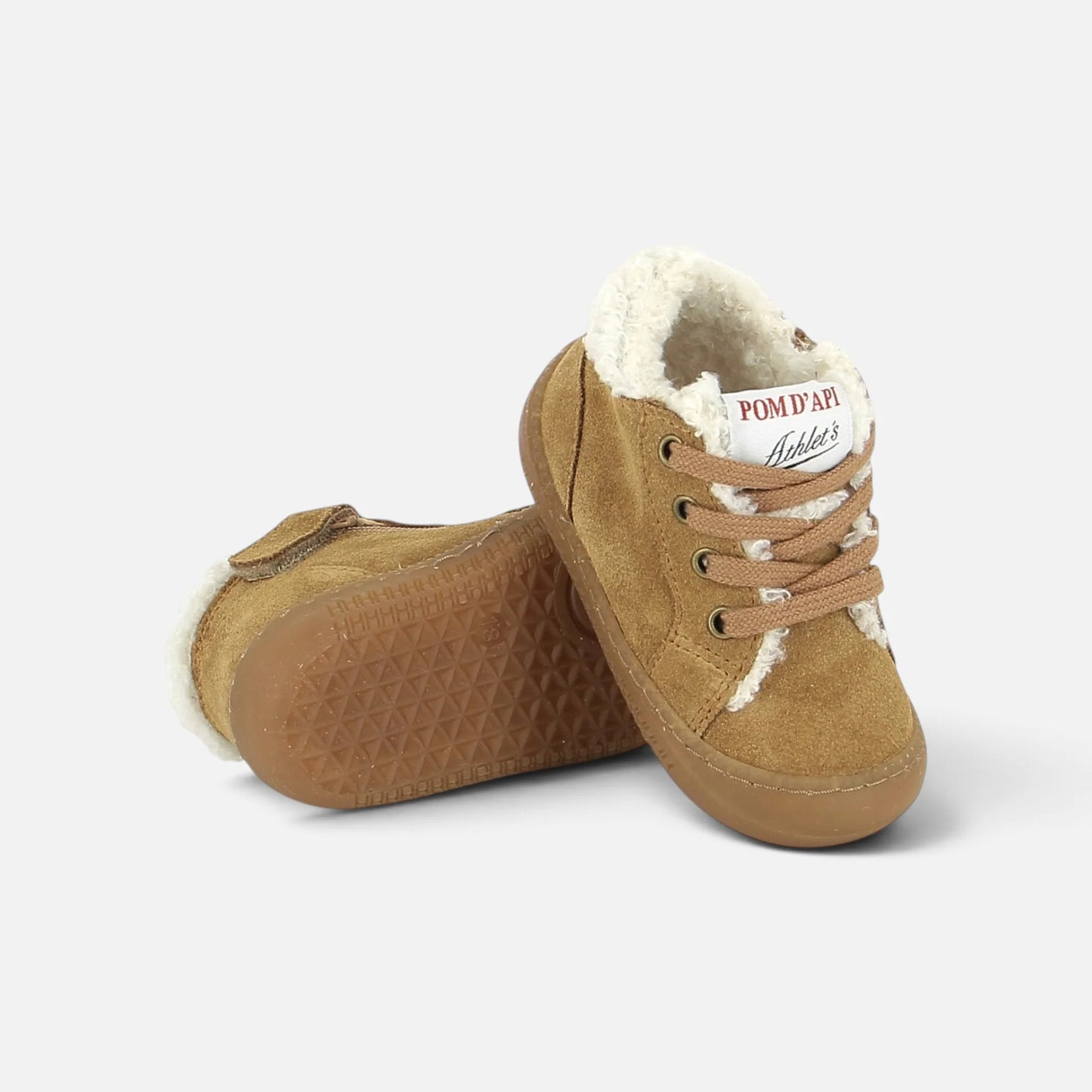 POM D'API YAKA WALK FUR Velours Camel chaussures