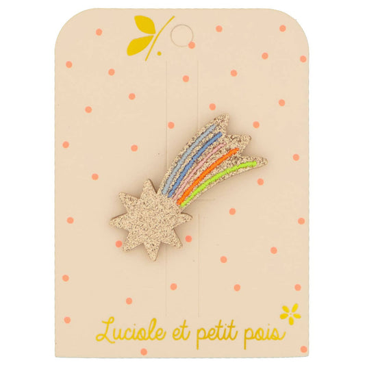 accessoires Barrette étoile filante - Multicolore jaune F_114