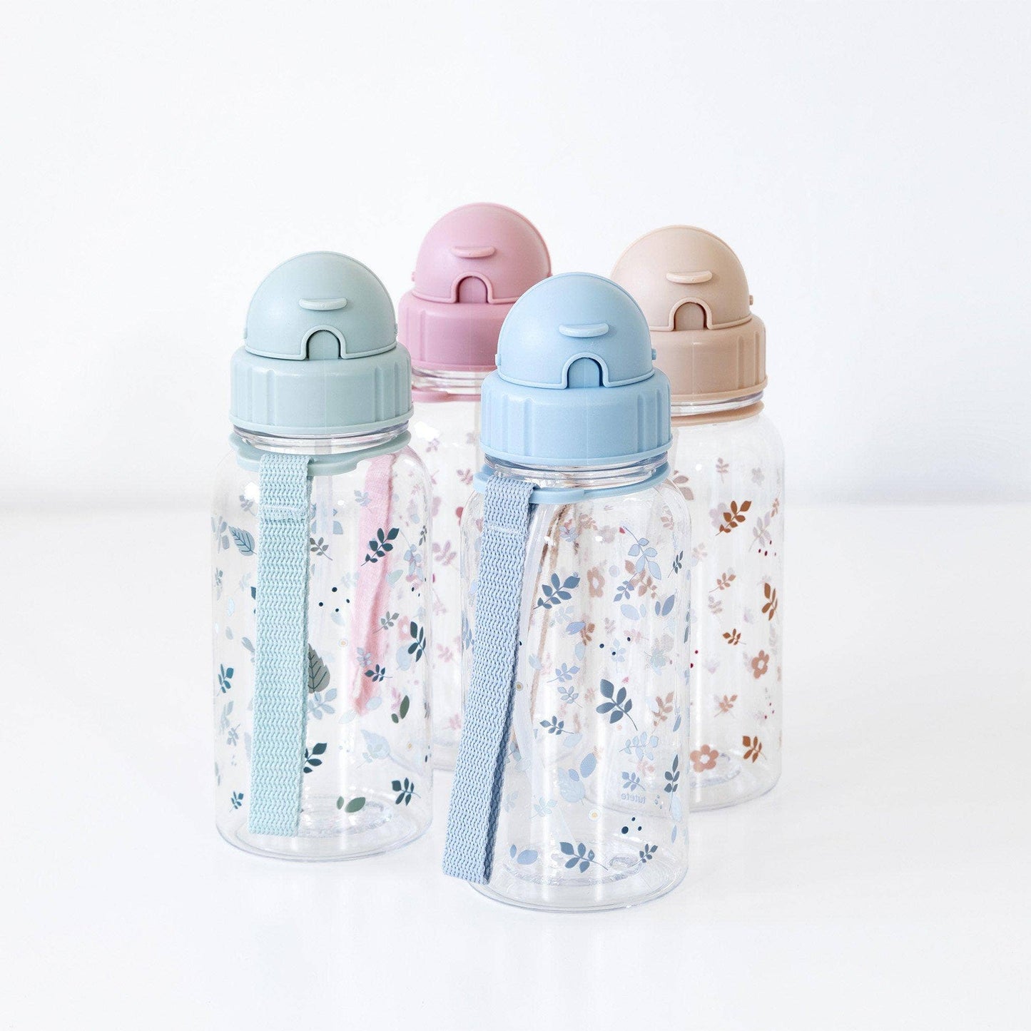 Bouteille en plastique Leaves Pink