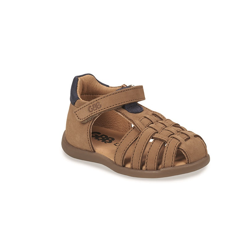 GBB JUDES Camel Sandales Nu Pieds