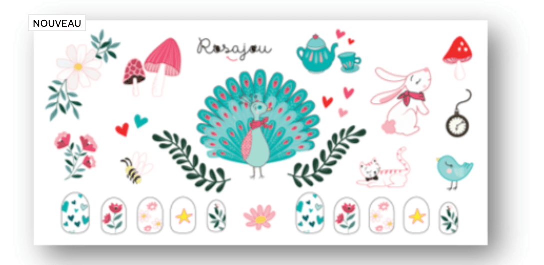 accessoires Kit Jolis Ongles Disco x Cool ROWIN24B