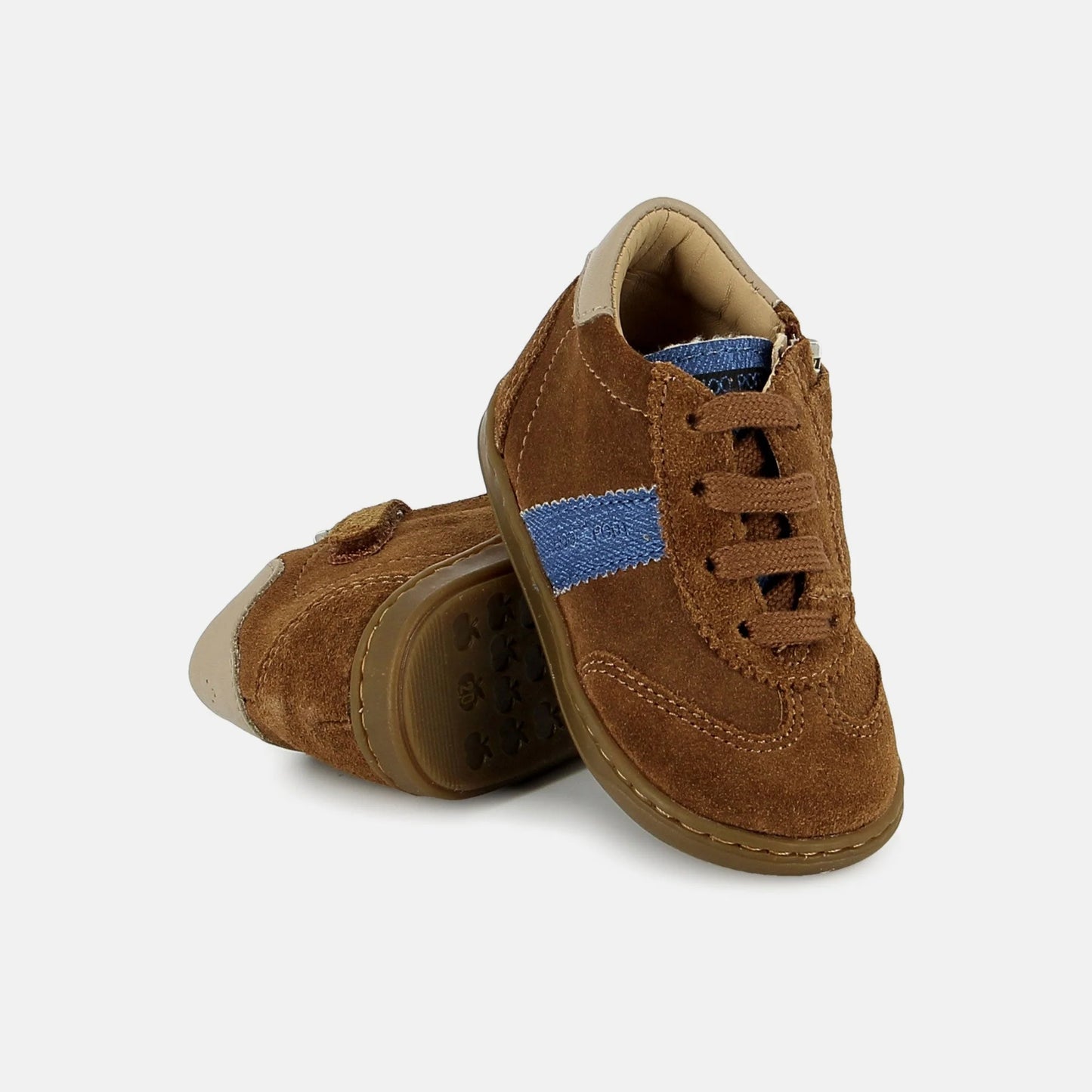 SHOO POM BOUBA LAZY Velours Camel Bottillons