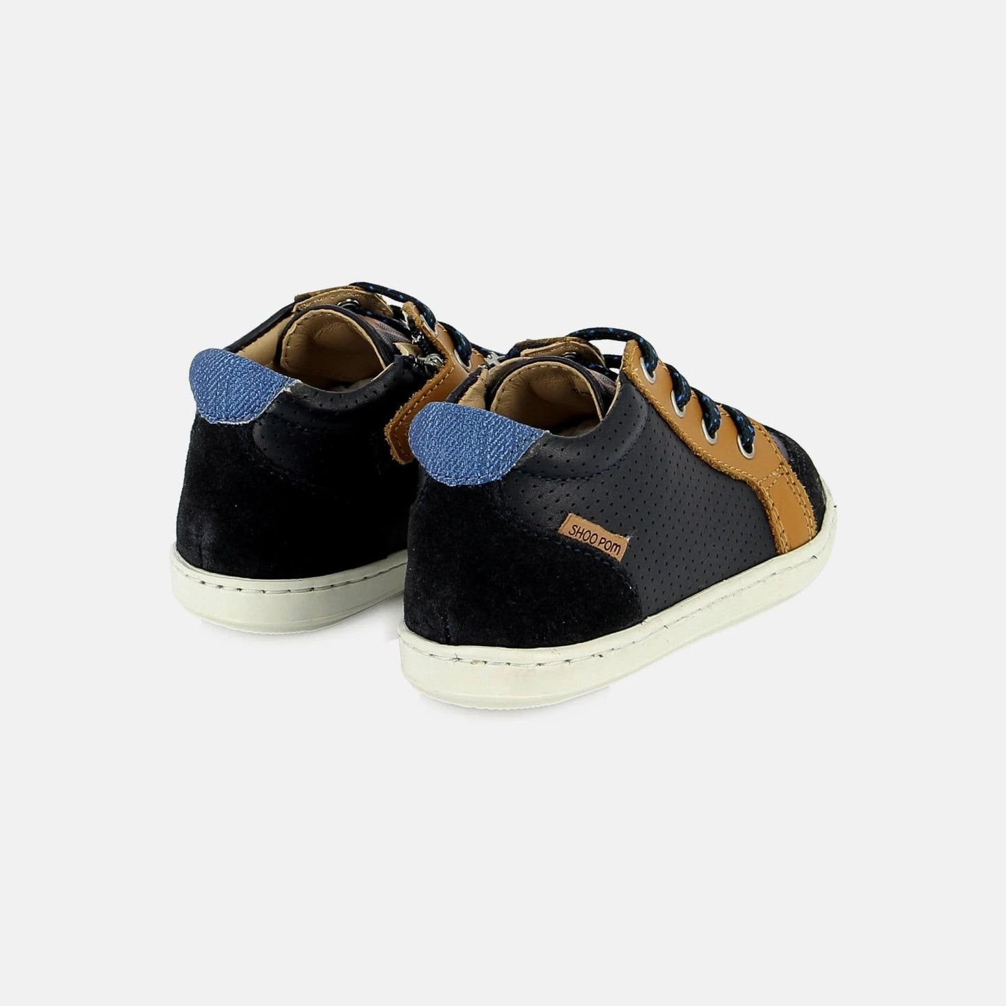 Chaussures hautes/Botillons SHOO POM BOUBA ZIP BOX Navy bottillons