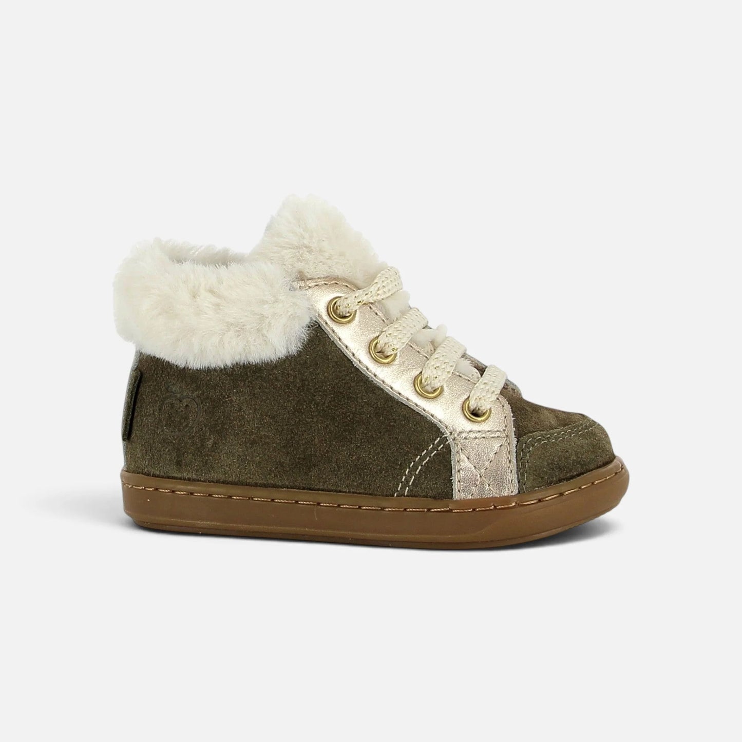 SHOO POM BOUBA ZIP HAIR Kaki chaussures hautes