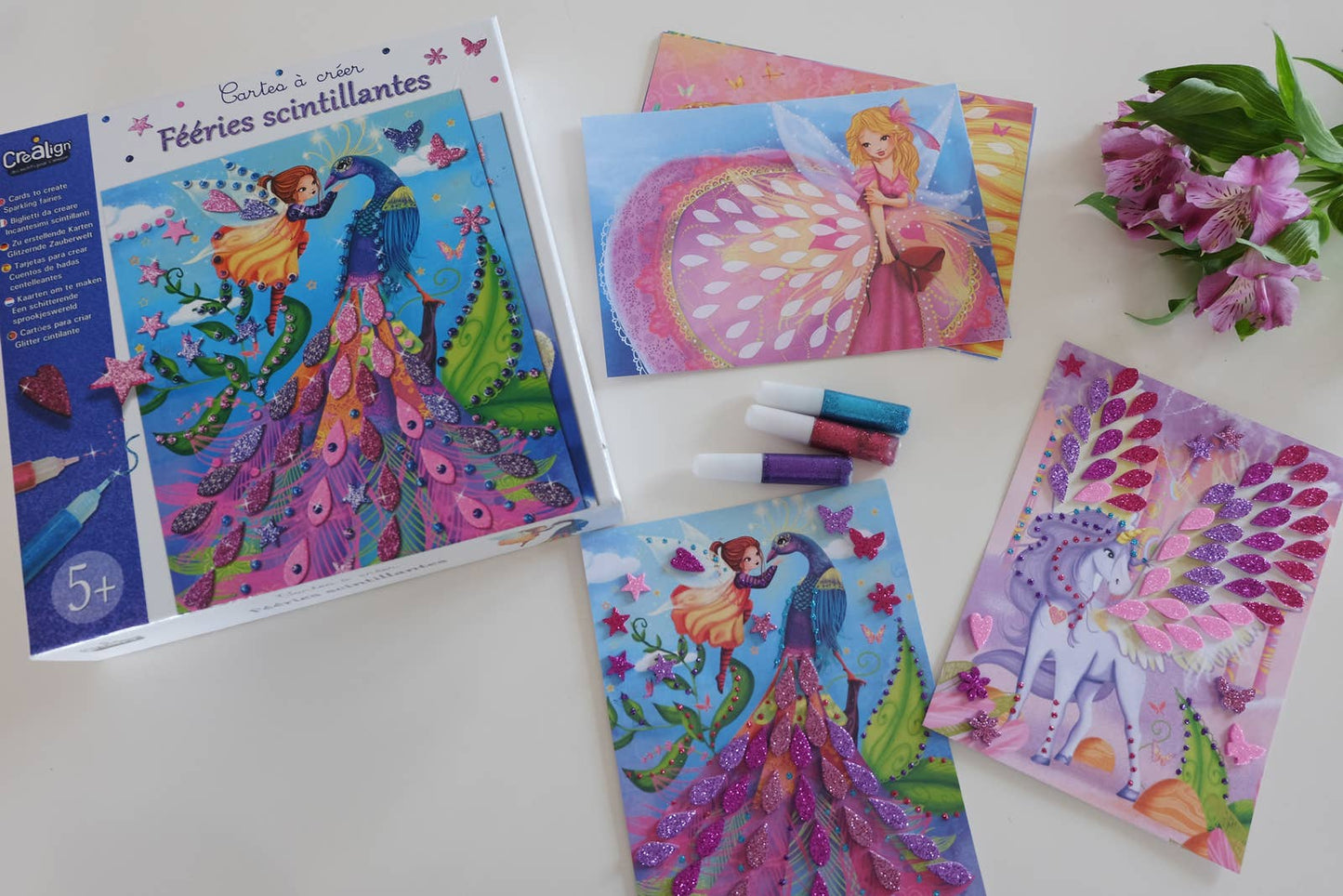Créa'lign Cartes à créer, Fééries scintillantes