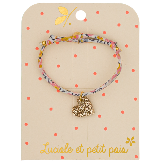 LUCIOLE ET PETITS POIS Bracelet Liberty - Wiltshire Bud (coeur)