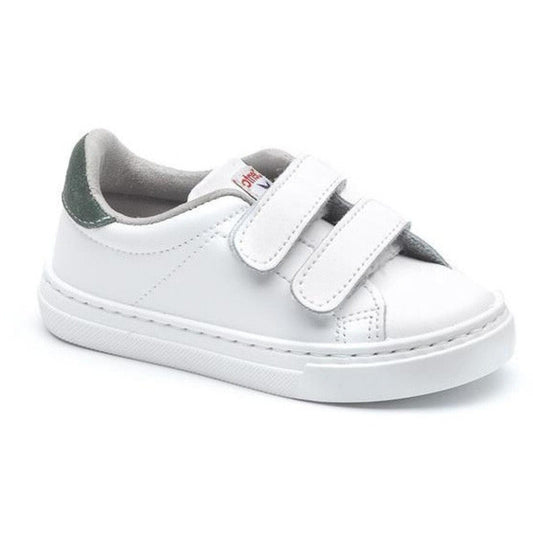 Chaussures Basses/Baskets/Sneakers 30 CIENTA TENNIS 80044 Blanc vert Sneakers Baskets 8434909012840