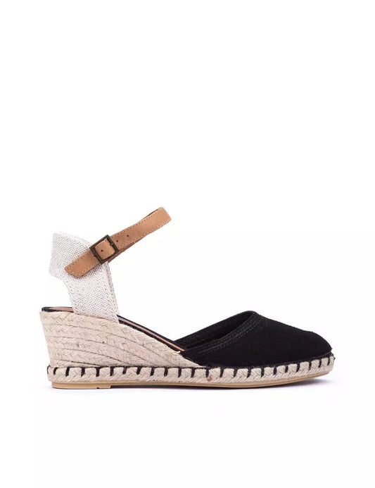 Sandale/nu pied adulte VERBENAS MALENA noir Sandales Compensées Nu Pieds