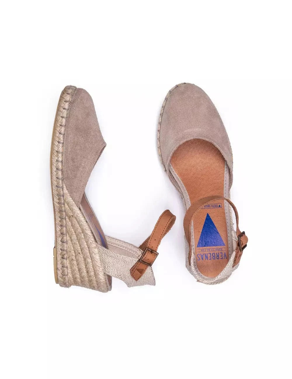 Sandales / Nu Pieds adulte VERBENAS MALENA Beige Sandales Compensées Nu Pieds