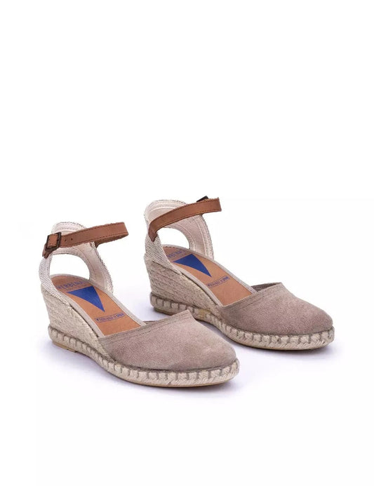 Sandales / Nu Pieds adulte VERBENAS MALENA Beige Sandales Compensées Nu Pieds