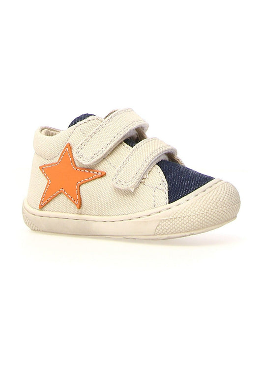 Pré marche NATURINO KOLDE Velcro Jeans Milk bottillons 8057633730448