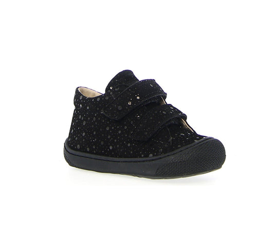 Chaussures Hautes/Botillons NATURINO COCOON velcro dots noir bottillons