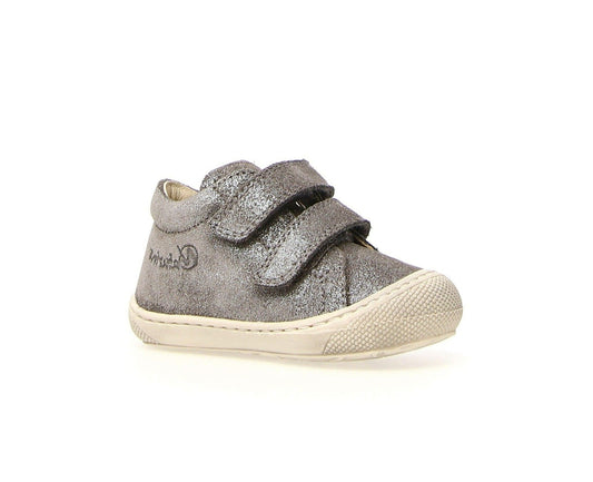 Pré marche NATURINO COCOON velcro suede Inox botillons