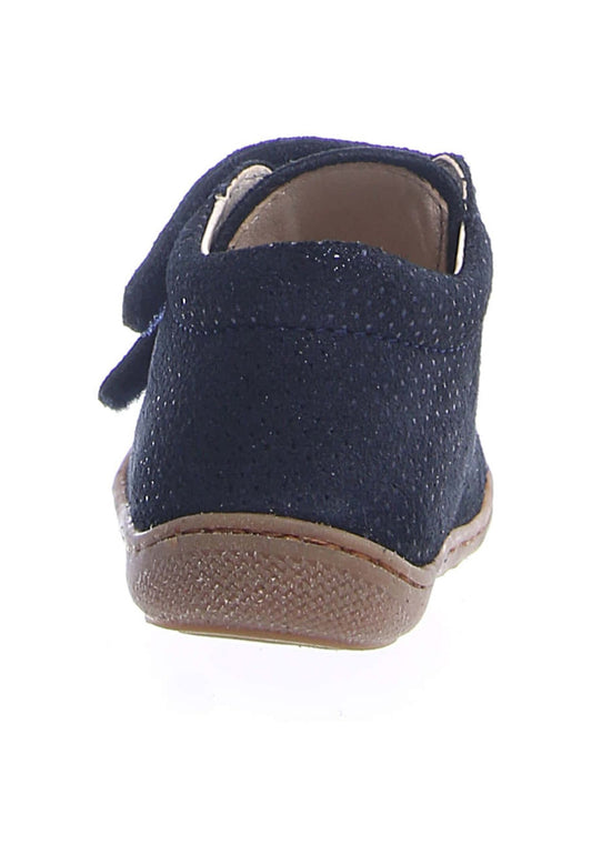 NATURINO COCOON velcro dots Bleu bottillons
