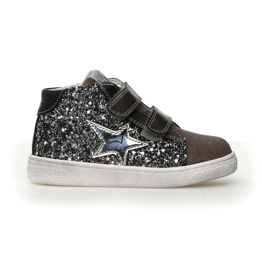 Chaussures hautes/Botillons 28 NATURINO PINN HIGH Noir glitter chaussures Basses Baskets 8057633248035