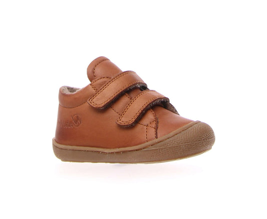 NATURINO COCOON Velcro Camel Laine bottillons