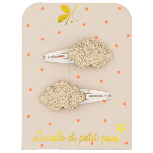 accessoires Barrettes nuages - Or F_89