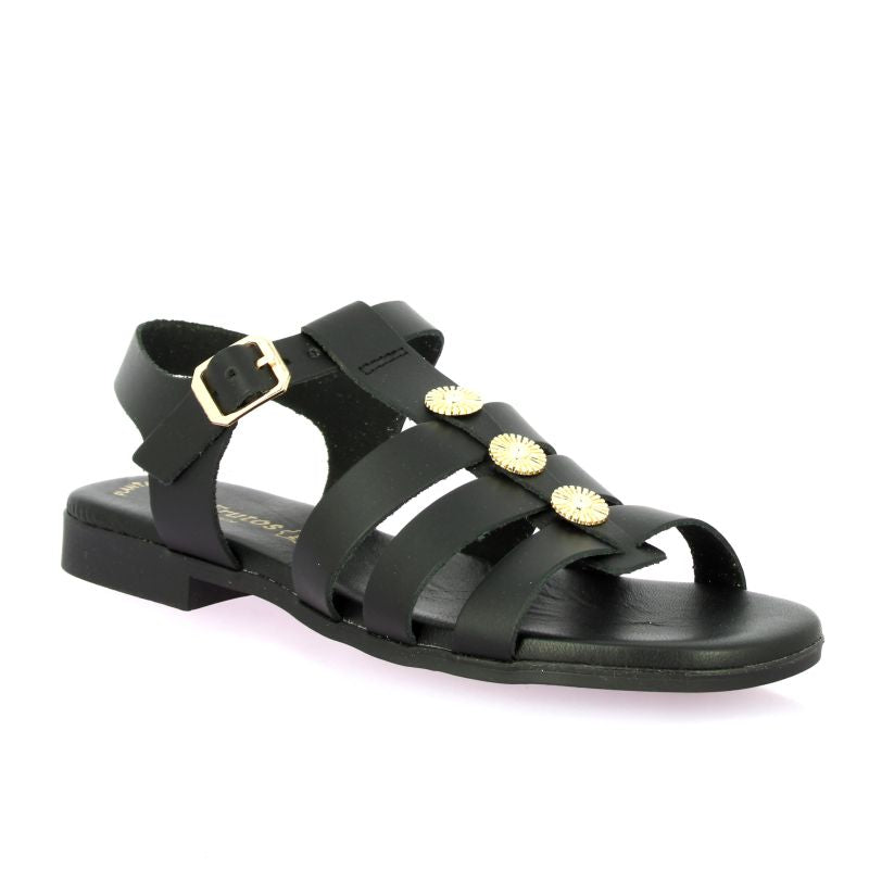 EVA FRUTOS 3023 Noir Sandales Nu pieds