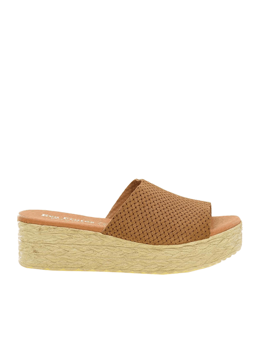 Sandales / Nu Pieds adulte EVA FRUTOS 767 Camel Sandales Nu pieds