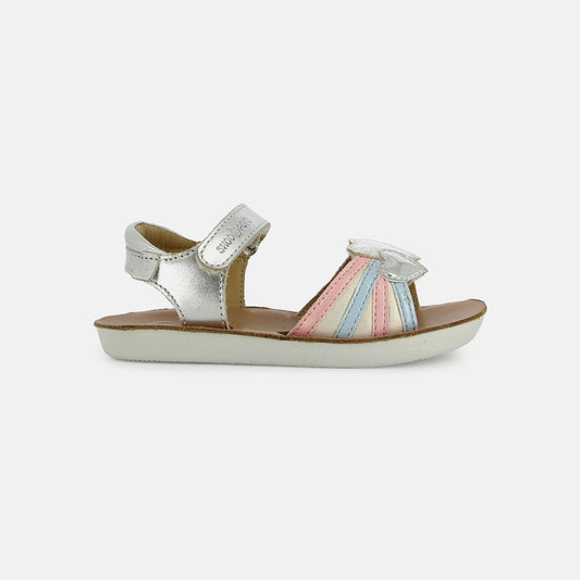 SHOO POM GOA HEART Silver Multi Sandales Nu Pieds