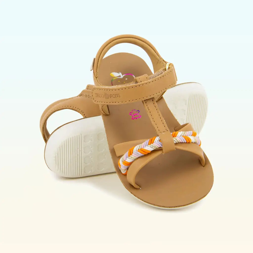 SHOO POM GOA SALOME Camel Sandales Nu Pieds