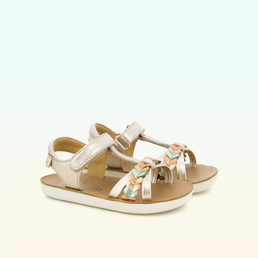 SHOO POM GOA TRESSE Bronze Sandales Nu Pieds