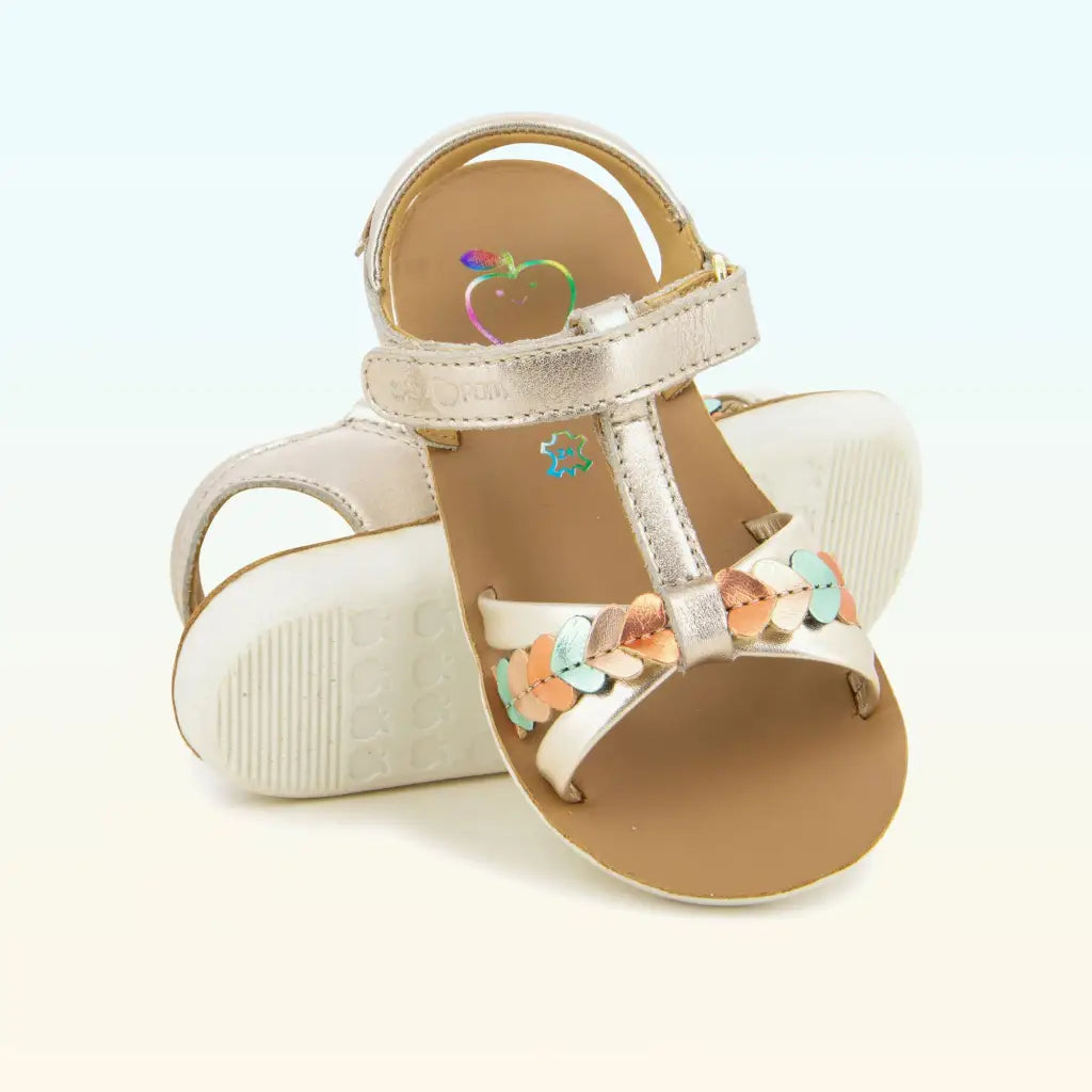 SHOO POM GOA TRESSE Bronze Sandales Nu Pieds