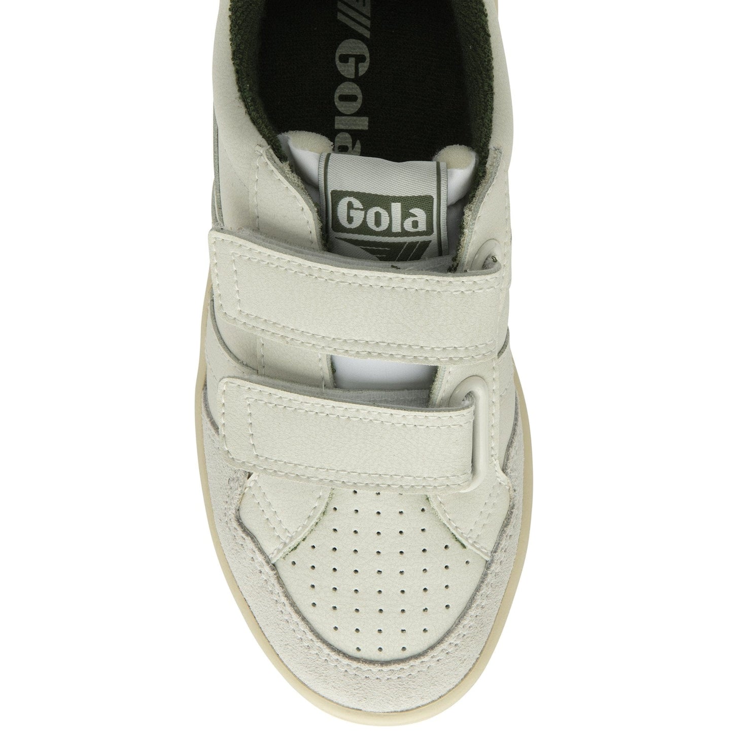 sneakers/basket GOLA EAGLE STRAP Blanc Vert Sneakers Baskets