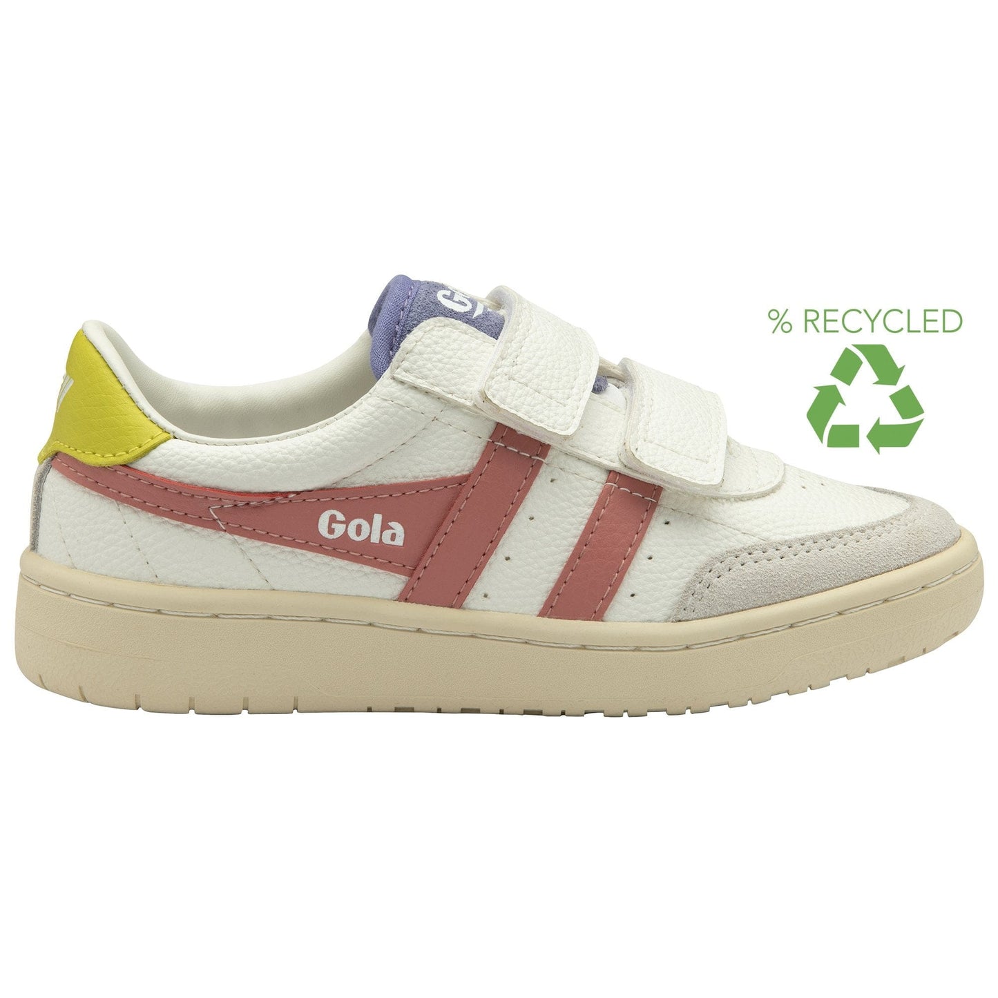 sneakers/basket 32 GOLA FALCON STRAP Blanc Rose Sneakers Baskets 5063075178444