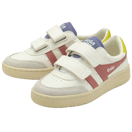 sneakers/basket 32 GOLA FALCON STRAP Blanc Rose Sneakers Baskets 5063075178444