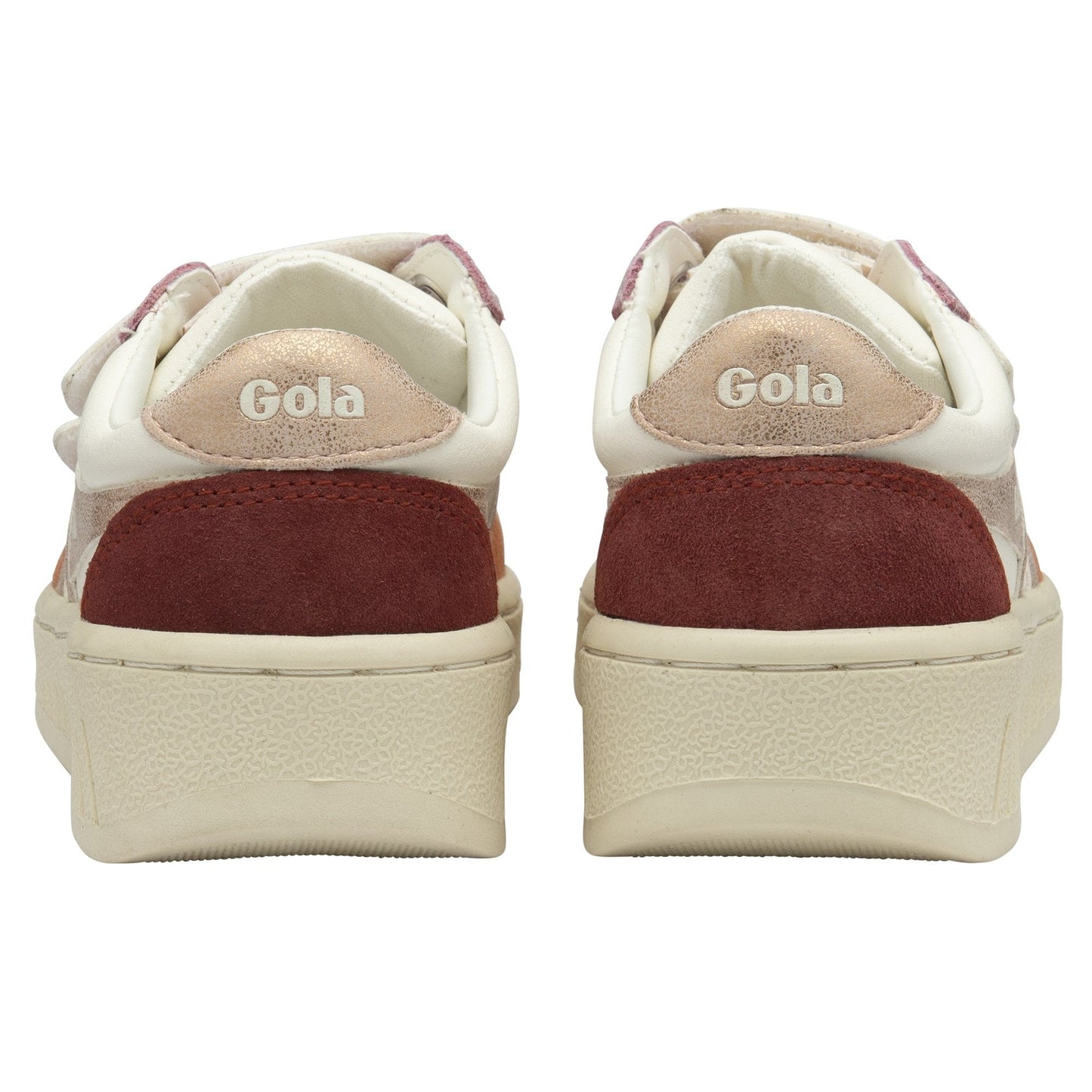 Chaussures Basses/Baskets/Sneakers GOLA GRANDSLAM Blanc QUADRANT Terracotta or ocre basket sneakers