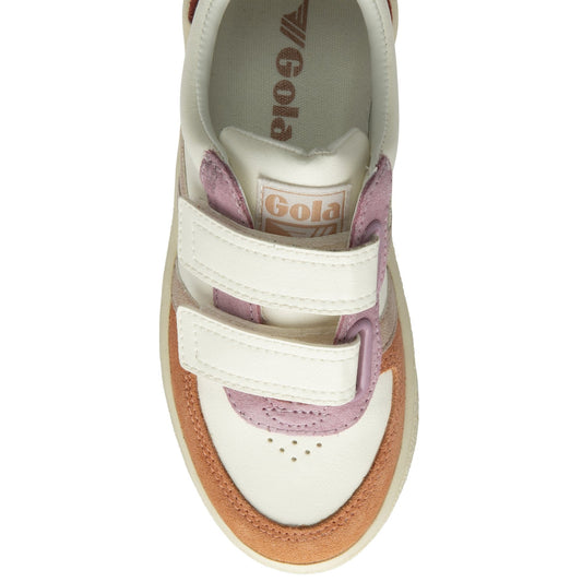 Chaussures Basses/Baskets/Sneakers GOLA GRANDSLAM Blanc QUADRANT Terracotta or ocre basket sneakers