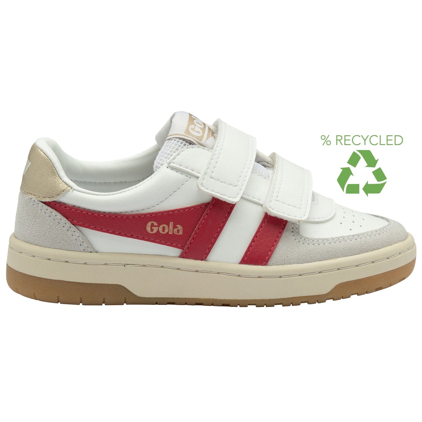 sneakers/basket GOLA HAWK STRAP Blanc Rouge Sneakers Baskets